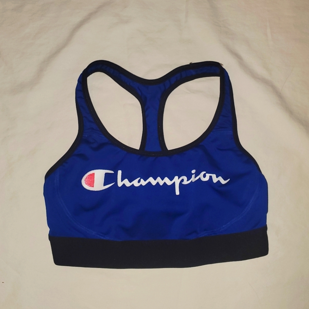 Champion logo sports bra